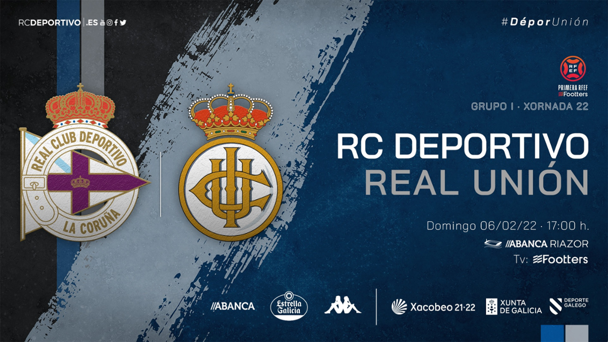 . Deportivo vs Real Unión Club .