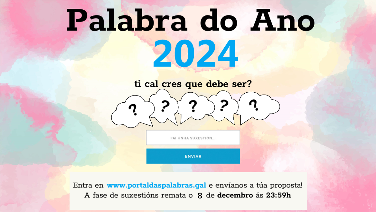 Cartel palabra do ano 2024