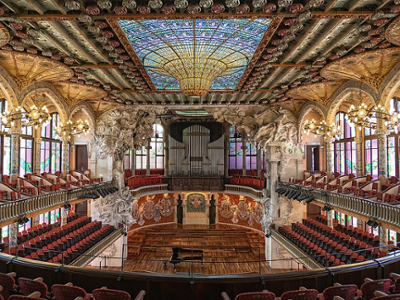 interior do Plau da música catalá