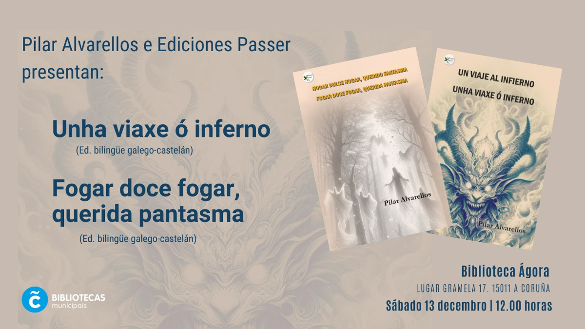 Cartel web presentación dos libros