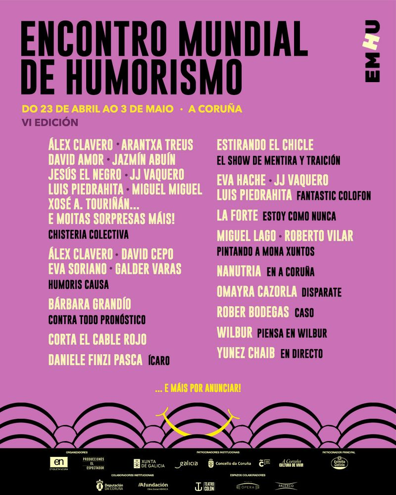 Cartel da programación do evento.