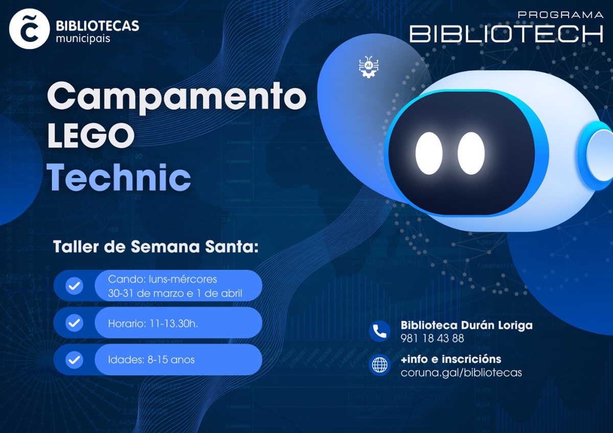 Cartel do taller Lego Technic