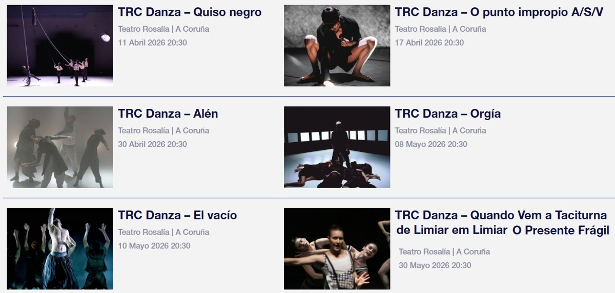 cartel cos espectáculos da edición primavera 2026